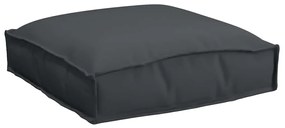 Almofadas de Palete para Assento 2 pcs Pretas 40x40x8 cm Tecido Oxford