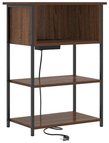Armário de Cabeceira Carvalho castanho 55 x 31 x 76 cm