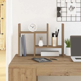 vidaXL Organizador de Mesa Carvalho Artesanal 34.5x15.5x35.5 cm Madeira