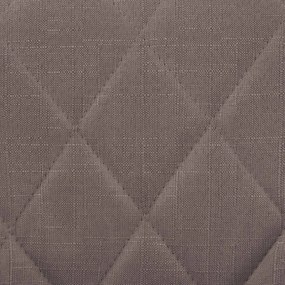 Banco de bar Lazio em tecido e com estrutura preta 46 x 83-104 x 49 cm Castanho acinzentado