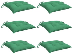 Almofadões para móveis de paletes 6 pcs tecido oxford verde