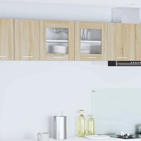 vidaXL Armário suspenso Riga Carvalho Sonoma e Branco 80 x 31 x 40 cm