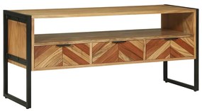 Armário de TV 100x35x50 cm Madeira Sólida de Acácia
