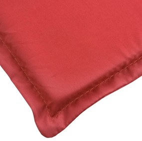 Almofadão p/ espreguiçadeira 200x70x3 cm tecido oxford vermelho