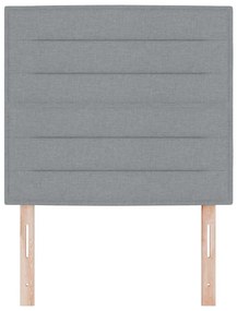 Cabeceira LED Com Design Moderno em Cinza Claro 100 cm