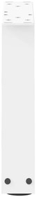 Pés para mesa de centro em V 2 peças Branco 30x(30-31,3) cm Aço