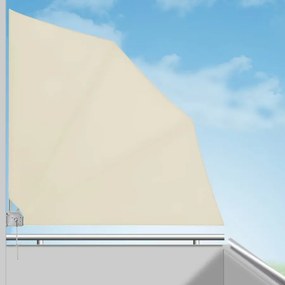 Toldo lateral com Painéis dobráveis para varanda 140x140cm Bege