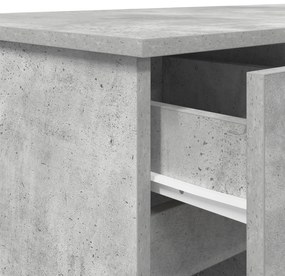 Escrivaninha vidaXL Cinza Concreto 140x49x76 cm Madeira Composta