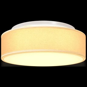 Luzes de Teto Embutidas Brancas Ø 38 cm Tecido E27