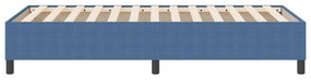 Cama Box VidaXL Azul Solteiro em Tecido de Corduroy