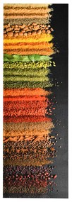 Tapete de cozinha lavável com design especiarias 45x150 cm