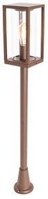 Candeeiro de pé para exterior industrial cor ferrugem 100 cm IP44 - Charlois Industrial