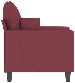 Poltrona 60 cm tecido vermelho tinto