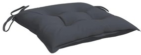 Almofadões de cadeira 4 pcs 50x50x7 cm tecido oxford antracite