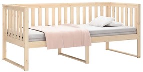 Cama de dia sem colchão 100x200 cm pinho de madeira maciça
