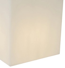 Candeeiro de exterior inteligente branco 38 cm quadrado com LED A60 IP44 - Nura Moderno