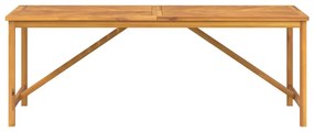 Mesa de jantar para jardim 200x90x74cm madeira de acácia maciça
