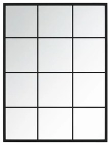 Espelhos de parede 3 pcs 80x60 cm metal preto