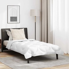 Edredão com travesseiro 2 pcs Branco 155 x 220 cm Microfibra