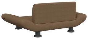 Cama para cães 70x45x28 cm tecido castanho