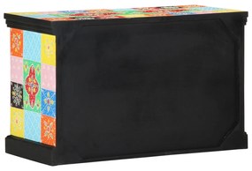 Armário de TV vidaXL Multicolorido 80x35x50 cm em Madeira Sólida de Ma