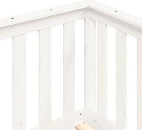 Sofá-cama sem colchão 90x200 cm madeira de pinho maciça branco