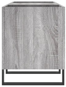 Armário p/ discos 121x38x48cm derivados madeira cinzento sonoma