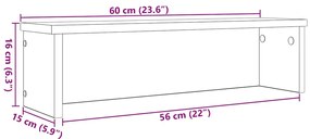 Racks de cozinha empilhável 2 pcs branco 60x15x16 cm
