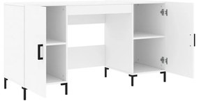 Secretária 140x50x75 cm derivados de madeira branco
