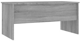 Mesa de centro 102x50,5x46,5 cm madeira processada sonoma cinza