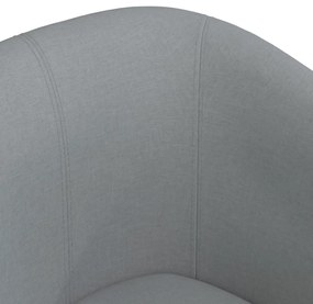 Poltrona tecido cinzento-claro