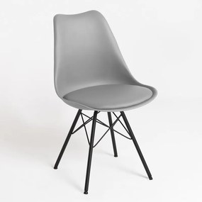 Cadeira Tilsen Metalizada - Cinza claro