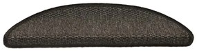 Tapetes escada adesivos aspeto sisal 30 pcs 56x17x3cm antracite