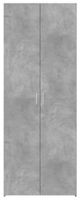Armário alto 70x42,5x185 cm derivados madeira cinzento cimento