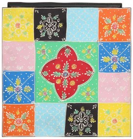 Armário de Gavetas vidaXL Multicolorido 40x40x60 cm em Madeira Sólida