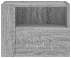 Mesas de cabeceira de parede 2 pcs 45x30x35 cm cinzento sonoma