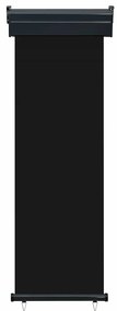Toldo lateral para varanda 65x250 cm preto