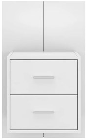 Mesa de cabeceira montagem na parede branco