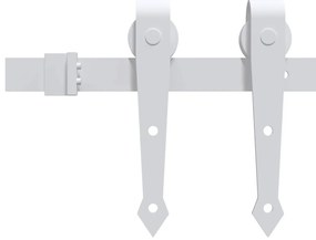 Porta Deslizante vidaXL com Conjunto de Hardware 83x202 cm Madeira Mac