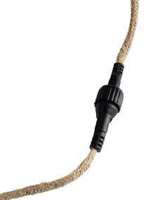 LED Cordão de luzes castanho 8m 10 luzes IP44 Solar - Alba Oriental