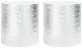 vidaXL Refletor de calor para radiador Prateado 0.5 x 25 m Alumínio
