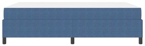 Estrutura da Cama Azul 140 x 200 cm Tecido de veludo côtelé