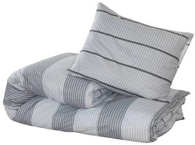 Conjunto de capa de edredão 240x220 cm algodão cinza