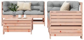 vidaXL 5 pcs conj. sofás jardim madeira abeto-de-douglas