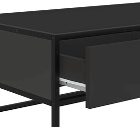 Mesa de centro 100x50x35 cm derivados de madeira/metal preto