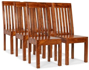 Cadeiras de jantar 6 pcs em madeira maciça + sheesham modernas