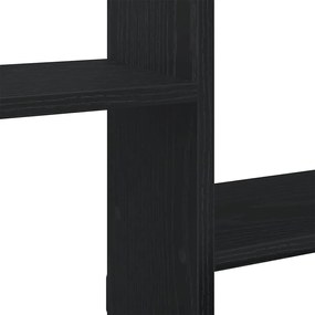 Estante parede cúbica 5 compartimentos derivados madeira preto
