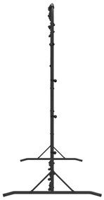 Rede de ressalto de futebol 366x90x183 cm PEAD preto