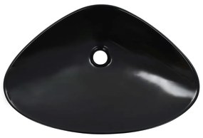 Lavatório 58,5x39x14 cm cerâmica preto