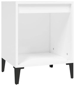 Mesa de cabeceira 40x35x50 cm branco